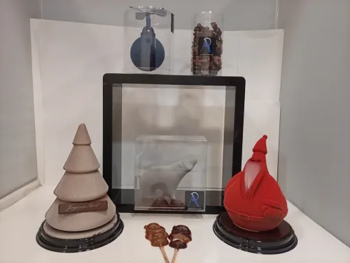 Découvrez nos créations en chocolat gourmandes pour Noël, Saint-Galmier, Anthony Pailleux, Maître Chocolatier 