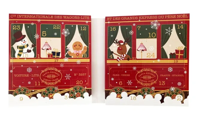 Calendrier de l'avent modèle train: Santa express