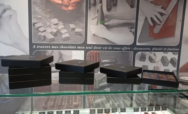 assortiments de chocolats en différentes tailles, Saint-Galmier, Anthony Pailleux, Maître Chocolatier 