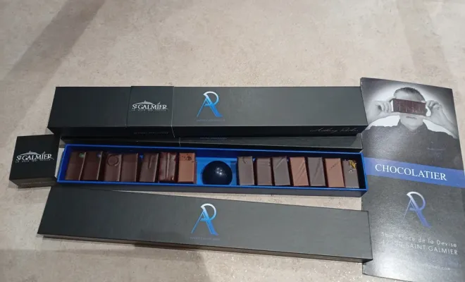 assortiments de chocolats en différentes tailles, Saint-Galmier, Anthony Pailleux, Maître Chocolatier 