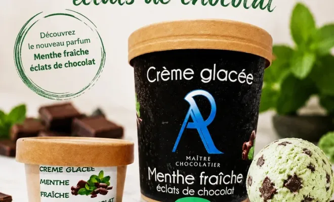 Venez découvrir notre nouvelle crème glacée menthe fraîche, Saint-Galmier, Anthony Pailleux, Maître Chocolatier 