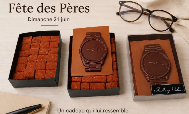 Découvrez nos créations chocolatées pour la fête des pères, Saint-Galmier, Anthony Pailleux, Maître Chocolatier 